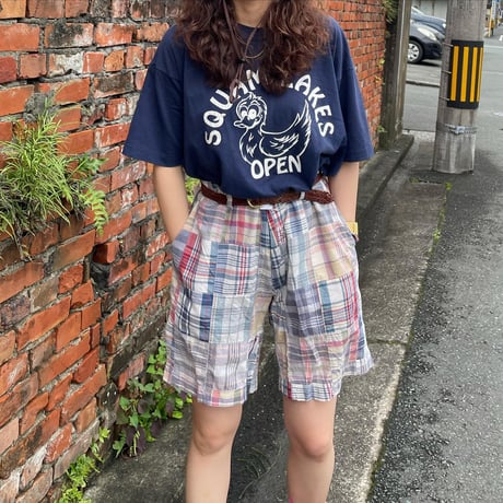 POLO パッチワークショーツ