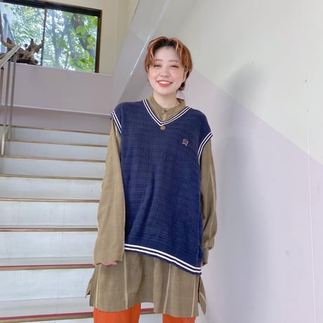 TOMMY HILFIGERコットンニットベスト