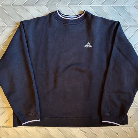 90s adidas リブラインスウェット