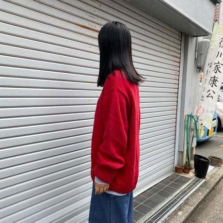 CHAPSワンポイントコットンニット
