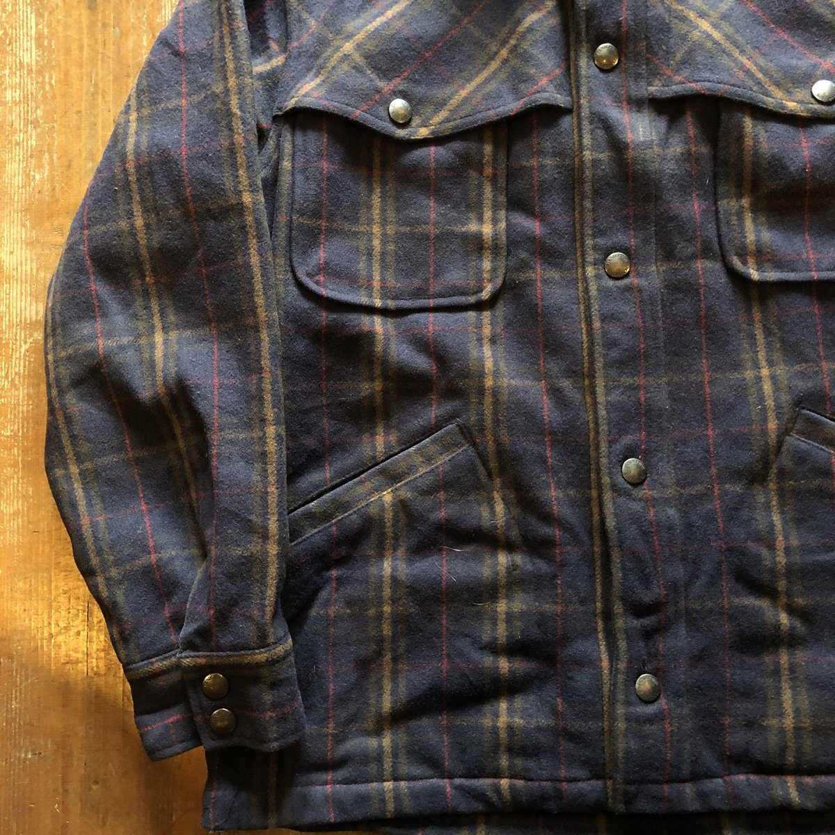 PENDLETON デニム ウール ジャケット モカ ノンウォッシュ USA製 PENDLETON デニム ウール ジャケット モカ ノンウォッシュ USA製