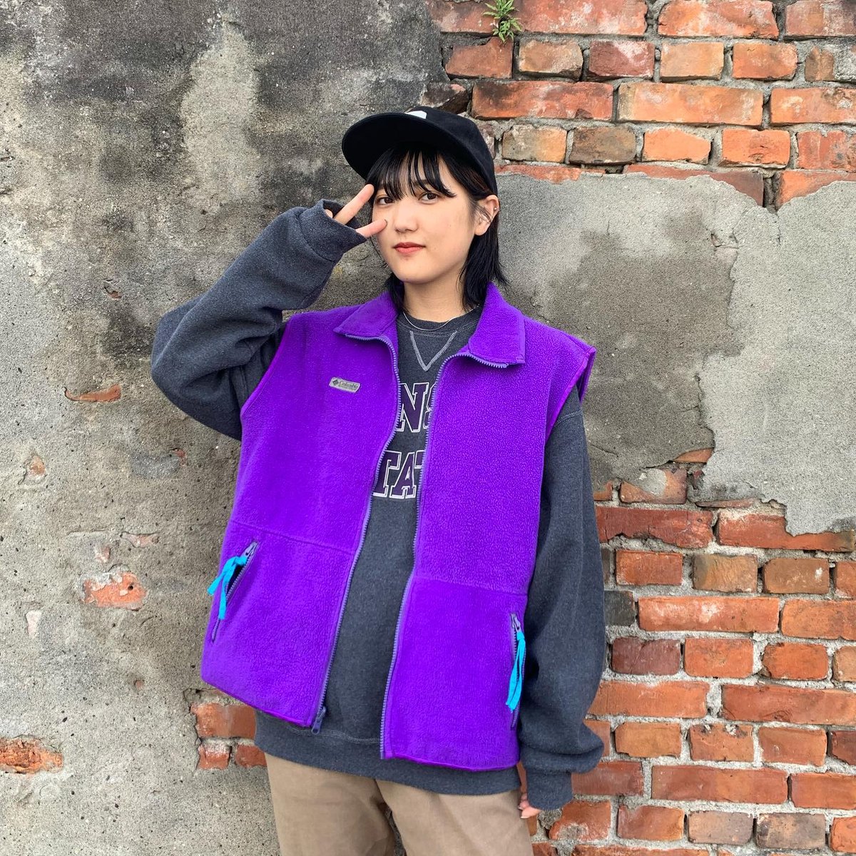 Columbiaコロンビアvestフリースベストmilitaryミリタリー迷彩柄