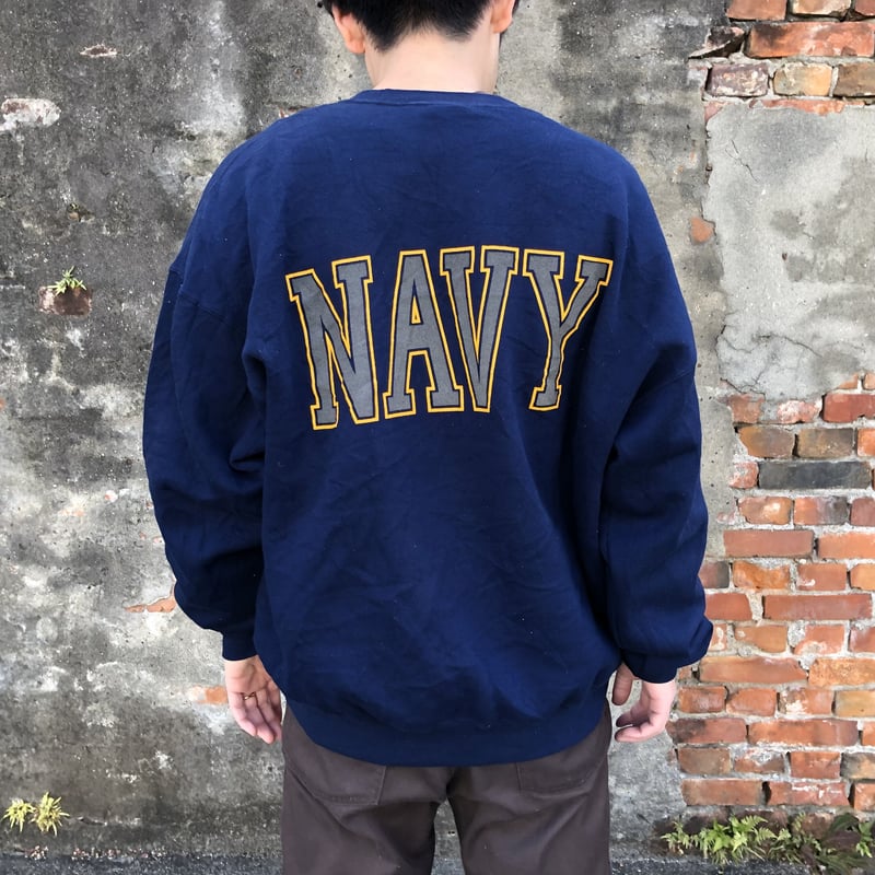 US.NAVY リフレクタープリントスウェット | CUSTOM FEVER