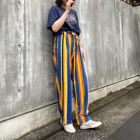 マルチストライプパンツ