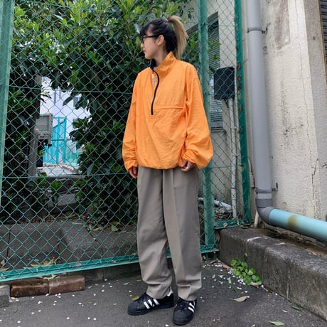 L.L.Beanハーフジップナイロンプルオーバー