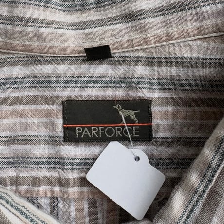 PARFORCE ストライプ柄 チロリアンシャツ