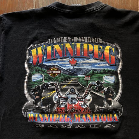 90s HARLEY DAVIDSON プリントTシャツ