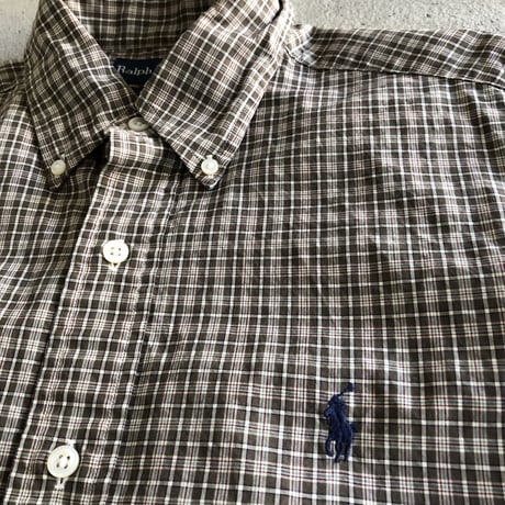 Ralph Lauren  半袖チェックシャツ〝CLASSIC FIT〟S