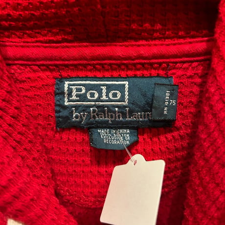 POLO by Ralph Lauren ハーフボタン サーマルフーディー