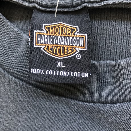 HARLEY DAVIDSON 両面プリントTシャツ 黒XL