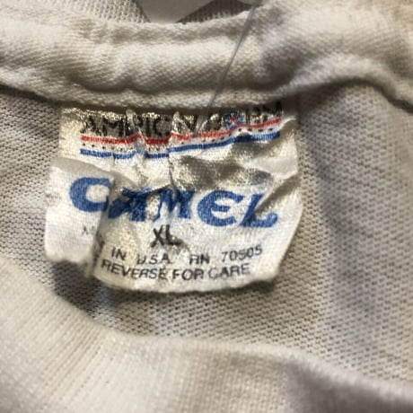 80's CAMEL  ポケ付きTシャツ XL