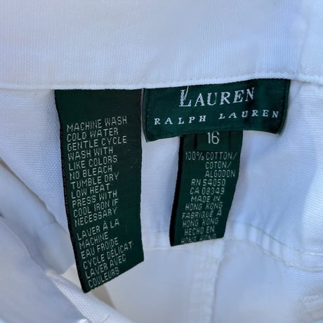 LAUREN RALPH LAUREN ホワイトテーパードパンツ
