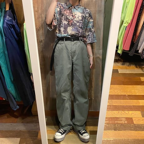 植物柄デザイン柄シャツ