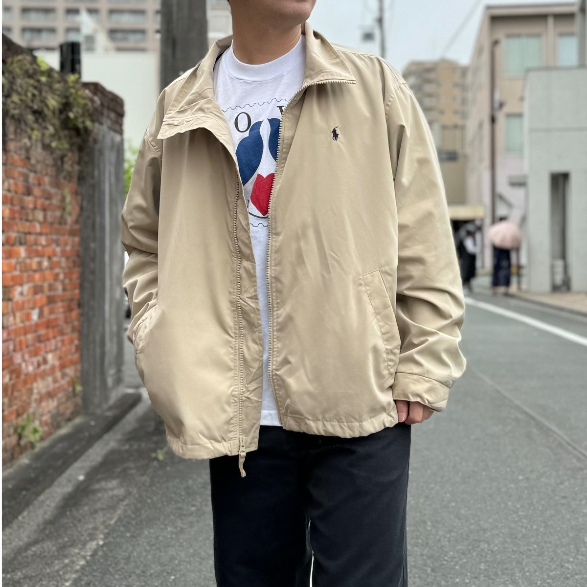 Polo by Ralph Lauren XL スウィングトップ ベージュ POLO Ralph Lauren ポリエステルスウィングトップ XL | CUSTOM F