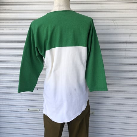 70's ラッセル7部袖ヘンリーネックTシャツ