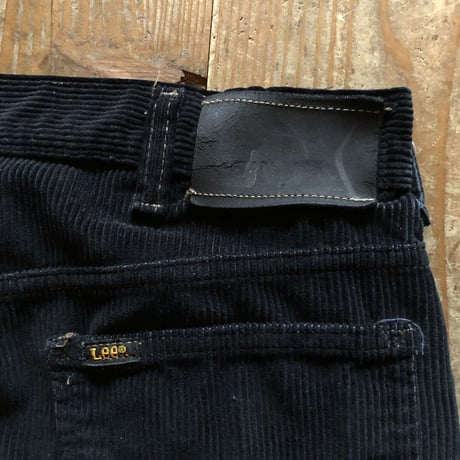80's USA製Lee 200 太畝コーデュロイパンツ オーバーダイ