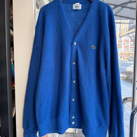 80年代 LACOSTE アクリルカーディガン XL