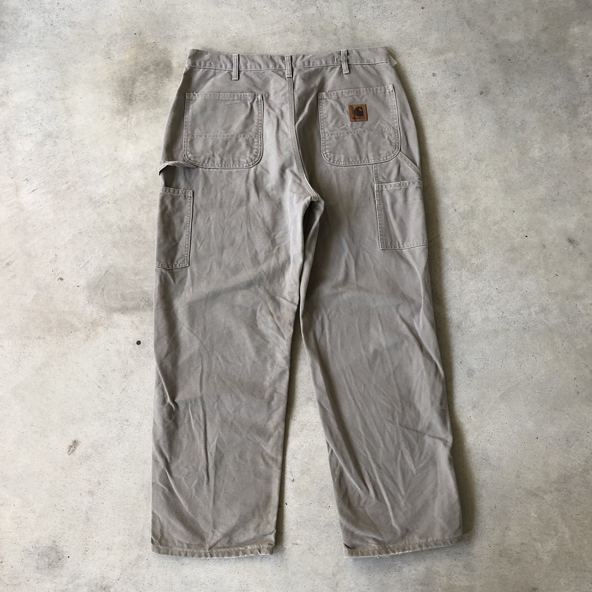 Carhartt ダブルニー ダック ペインター パンツ グレー ボロ