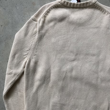 POLO コットンニットセーター 星条旗