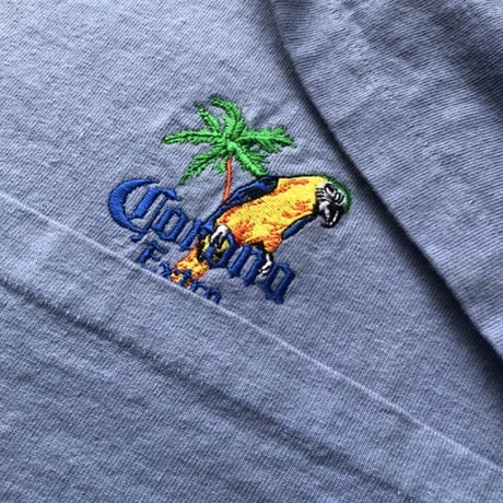 CORONA EXTRA🍺ビール 刺繍Tシャツ L