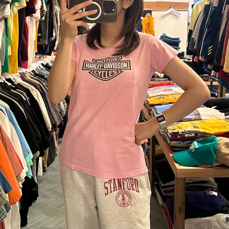 USA製 Harley-Davidson ピンクTシャツ