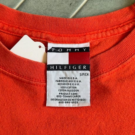 90s USA製 TOMMY HILFIGER ロンT