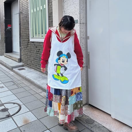 ミッキー プリントタンクトップ