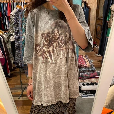 オオカミタイダイTシャツ