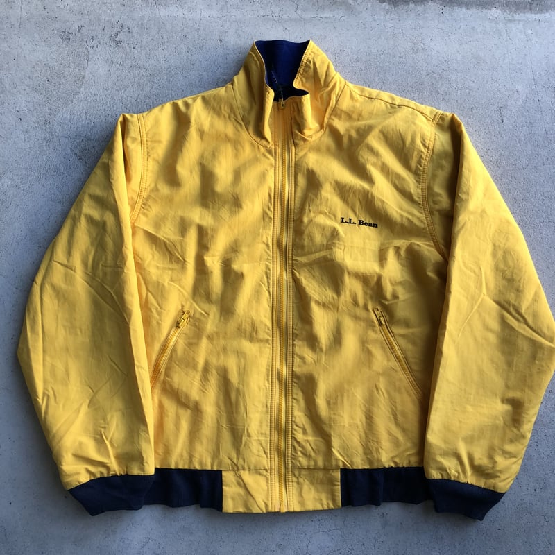 90s エルエルビーン ウォームアップジャケット イエロー XL USA製 短丈 6657abd1ef1d2a3154c3ccbc91105d