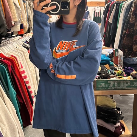 90〜00s USA製 NIKE ロンT