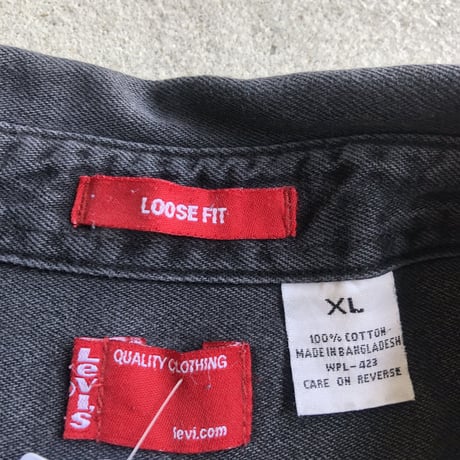 Levi's デニムシャツ　黒 XL