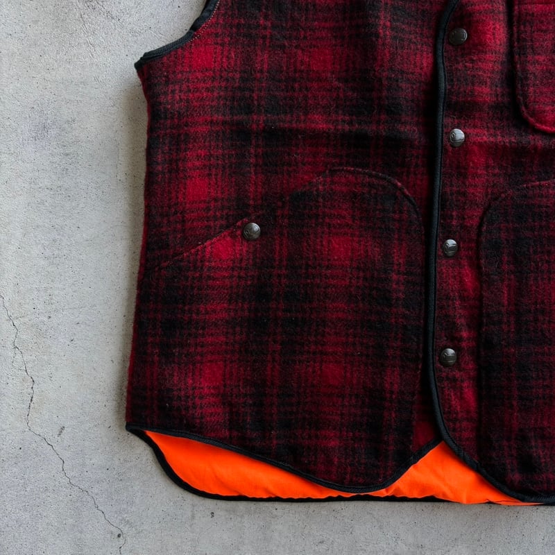 USA製 Wool rich チェック柄ウールベスト | CUSTOM FEVER