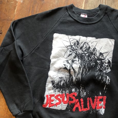〜90's JESUS CHRIST WORLD TOUR II 両面プリントスウェット
