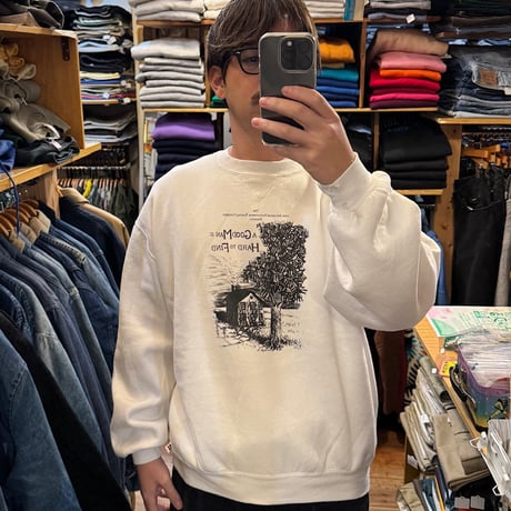 90's USA製RUSSELLプリントスウェット XL