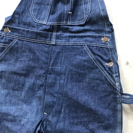 未使用ROUND HOUSE オーバーオールW36×L29