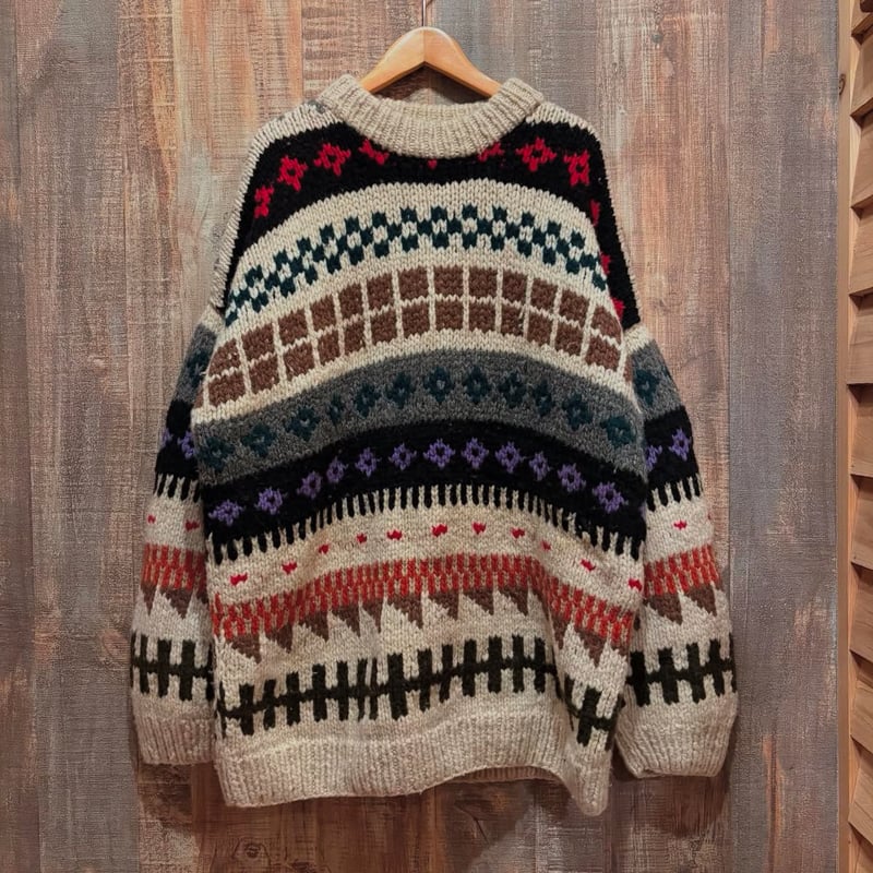 総柄エクアドルニット | CUSTOM FEVER