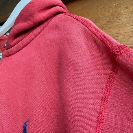 90s POLO ワンポイントジップパーカー