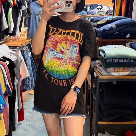 Led Zeppelin カラープリントTシャツ