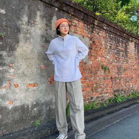 CHAPSハーフジップニット