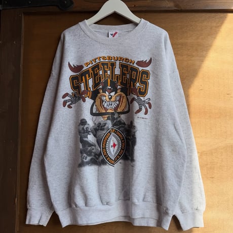 90s USA製 NFL×タズプリントスウェット