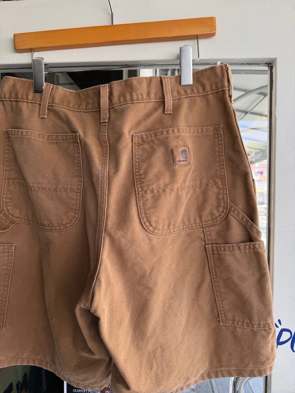 Carharttダック地ペインターショーツ ブラウン W34 | CUSTOM FEVER