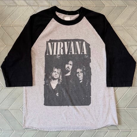 NIRVANA ラグラン七分袖Tシャツ