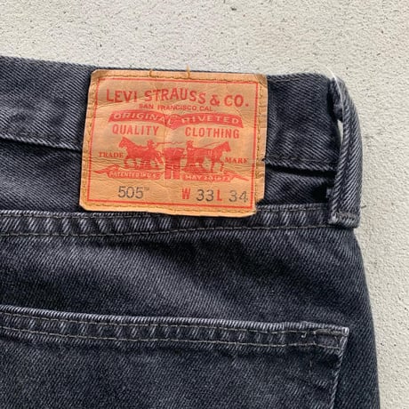 Levi's505 W33 L34ブラック