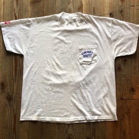 80's CAMEL  ポケ付きTシャツ XL