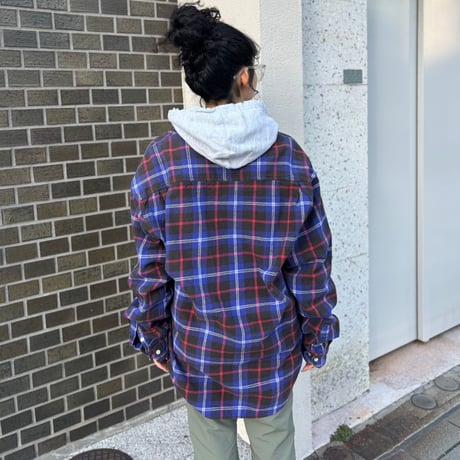 90s GAP チェック柄ライトネルシャツ