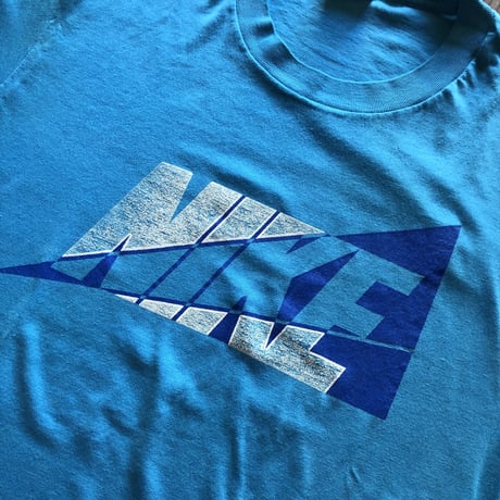 80's 銀タグ ナイキ プリントTシャツ L