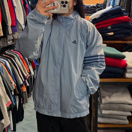 90s adidas ラグランナイロンジャケット