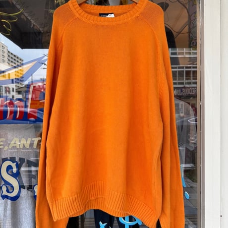USA製 LANDS' END コットンニットセーター  XL