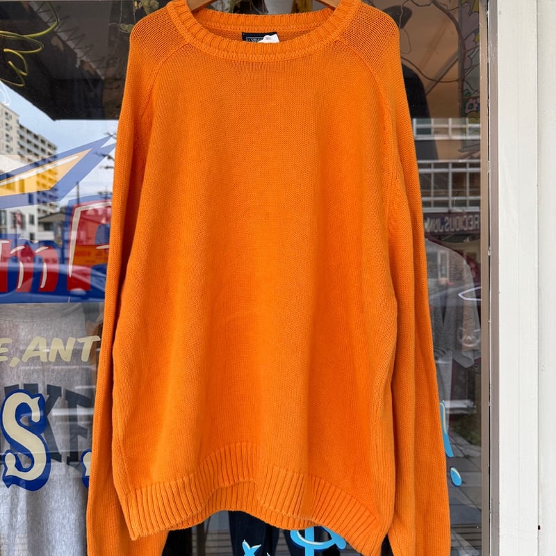 USA製 LANDS' END コットンニットセーター XL | CUSTOM FEVER