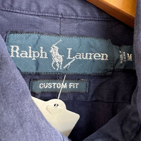 Ralph Lauren シルクコットン半袖シャツ M